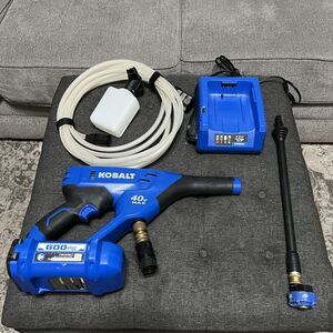 Kobalt 40V Max 600 PSI Cordless Power Cleaning Cleaner Kit w/ Battery & Charger
